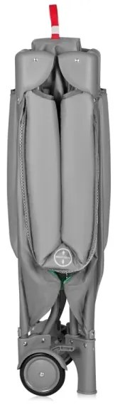 Lionelo - Hracia ohrádka MILLE PLUS sivá a zelená