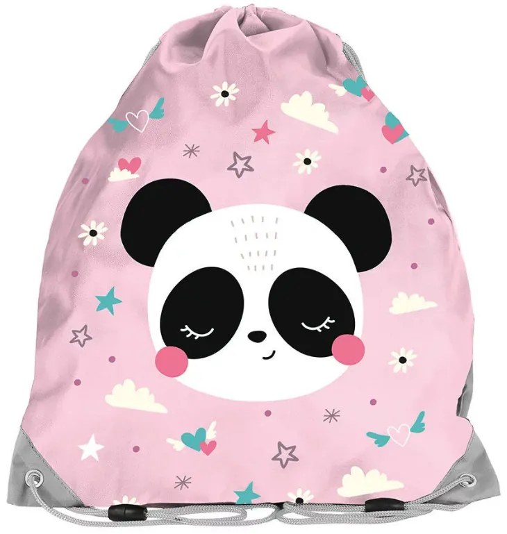 Školský set Panda With Love – 5-dielna súprava s taškou, peračníkom, vreckom a doplnkami
