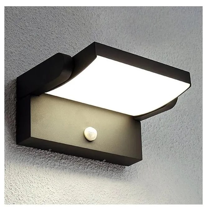 Brilagi -LED Solárne nástenné svietidlo so senzorom ANKLE LED/10W/3,7V 3000K IP65 BG1404
