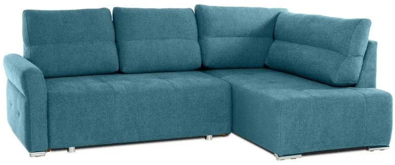 Rohová sedacia súprava ISLAND, pravá, modrá (element 14)