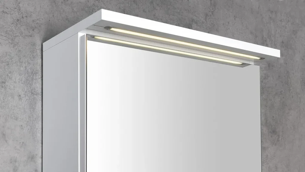 Aqualine Aqualine, KAWA STRIP Galérka s LED osvetlením 80x70x22cm, dub emporio, WGL38S