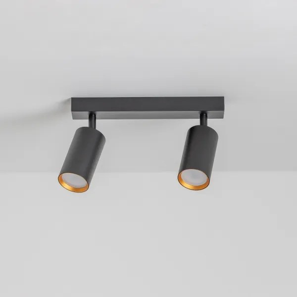 Brilagi - Bodové svietidlo SELE 2xGU10/30W/230V čierna/zlatá
