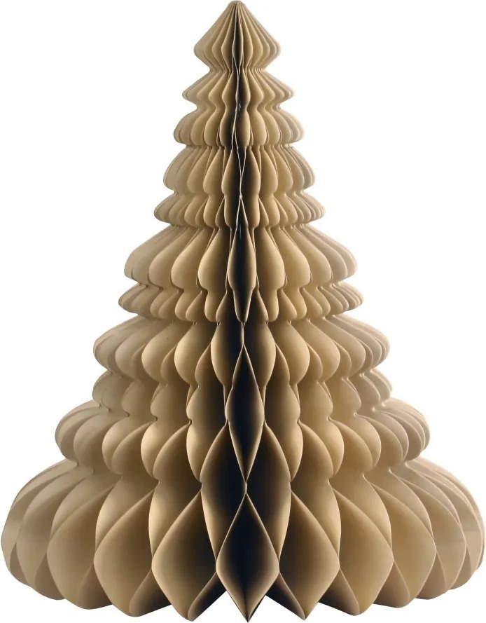 Jantárový papierový dekoračný skladací stromček - Ø 41*50cm