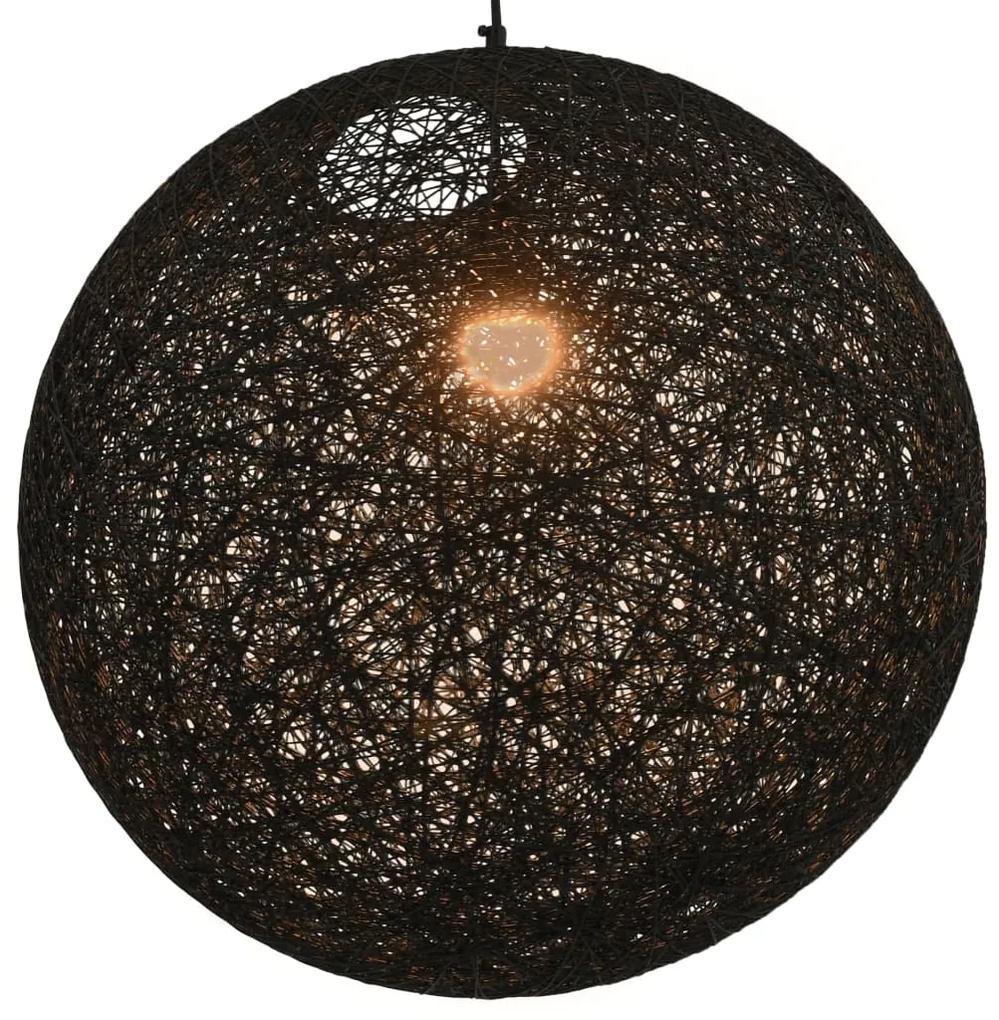vidaXL Závesná lampa čierna 55 cm okrúhla E27