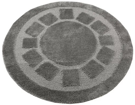 Kúpeľňový koberček Ocean sivý kruh