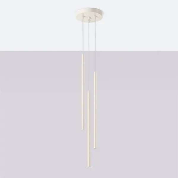 Sollux SL.1515 - Luster na lanku PASTELO 3xG9/8W/230V krémová