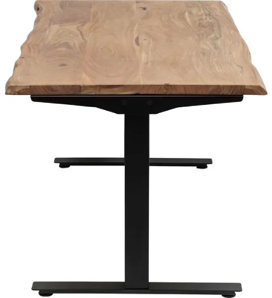 Office Harmony Black písací stôl 160x80 cm svetlohnedý