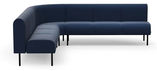 Pohovka VARIETY, 90° vnútorný oblúk, látka Pod CS, námornícka modrá