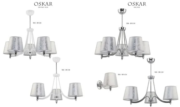 Jupiter 1514 - OR K - Nástenné svietidlo OSKAR E27/60W