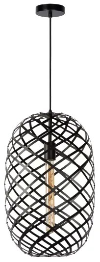 Lucide 21417/32/30 - Luster na lanku WOLFRAM 1xE27/60W/230V čierna