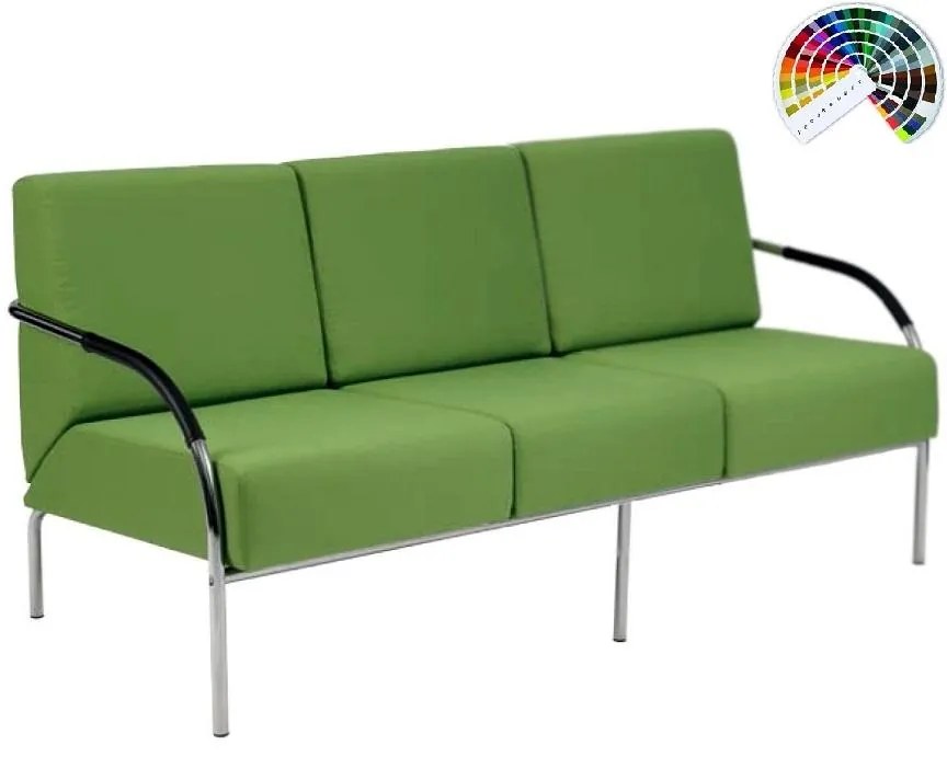 Kancelárska sedačka SALMA 3-sedák čalúnenie SUEDINE