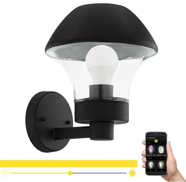 Eglo 97446 - LED Stmievateľné vonkajšie svietidlo VERLUCCA-C 1xE27/9W/230V IP44 BT
