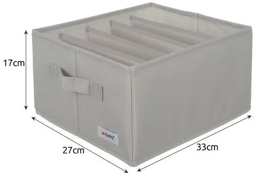 Ruhhy 22485 Organizér na oblečenie 2 x 15 l, sivá