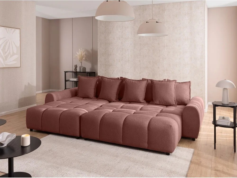 Podnožka v terakotovej farbe Albane – Ropez