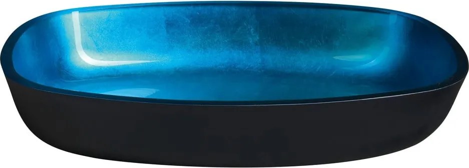 Modré sklenené umývadlo 54x39,5 cm Kvaore – Sapho