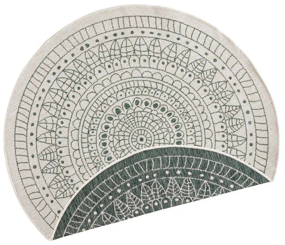 Zelený vonkajší koberec NORTHRUGS Porto, ø 140 cm