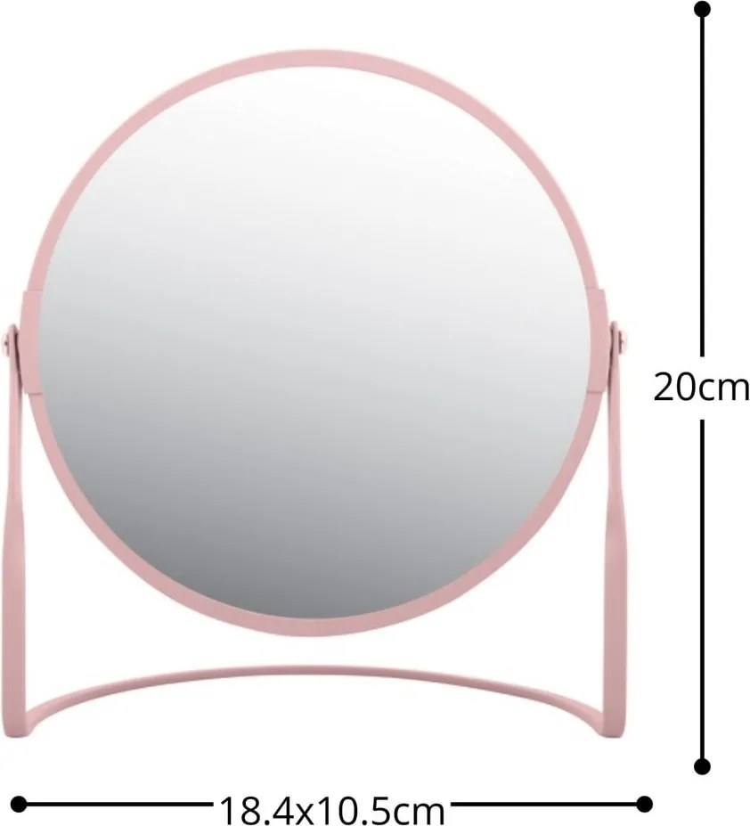 Kozmetické zväčšovacie zrkadlo (zväčšenie 5x) ø 18 cm Akira – Spirella