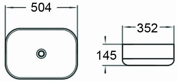 Mexen DARIA umývadlo, 50x35 cm, biela, 21935000