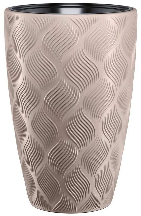 Kvetináč Flow Slim 30 taupe