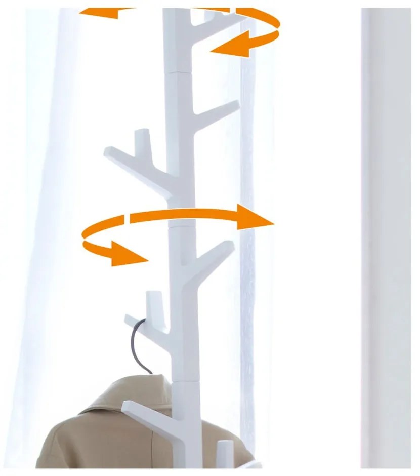 Biely vešiak YAMAZAKI Branch Pole Hanger