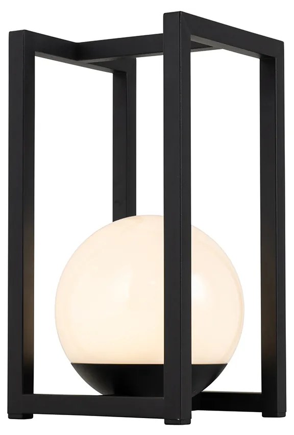 Vonkajšia stolná lampa čierna vrátane LED s dotykovým nabíjaním - Nowi