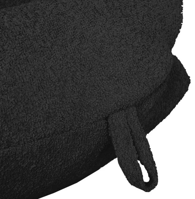 Sedací vak SAKO čierny bouclé