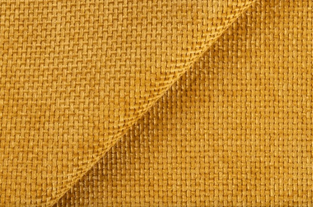 Posteľ Flamingo 180x200 cm, žltá štruktúrovaná tkanina