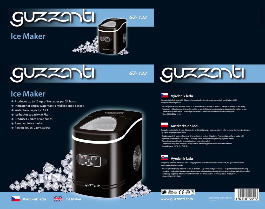 Guzzanti Výrobník ľadu
