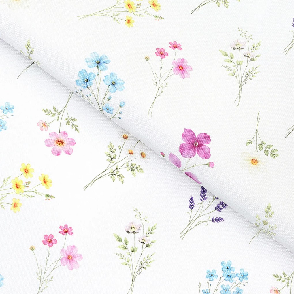 Goldea teflónová látka na obrusy - kvetinová záhrada 160 cm