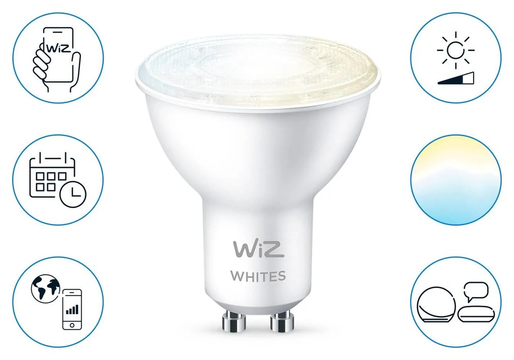 WiZ PAR16 LED reflektor GU10 4,7 W CCT