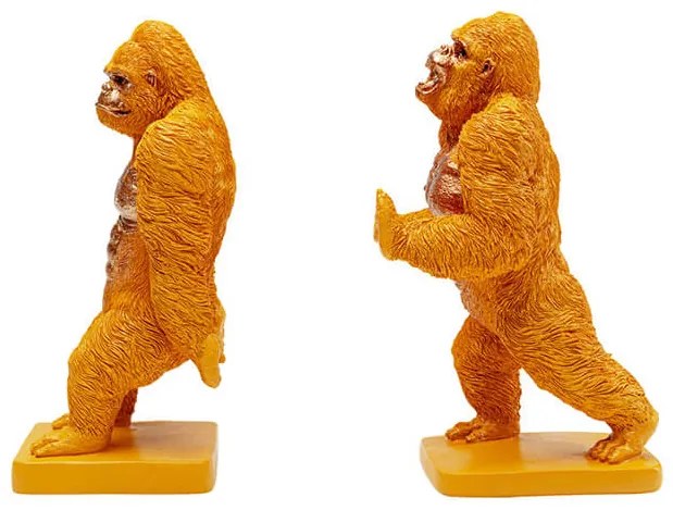 Gorilla zarážky na knihy oranžové