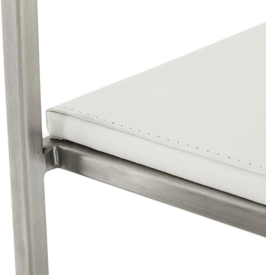 Dizajnová barová stolička Ethan biela