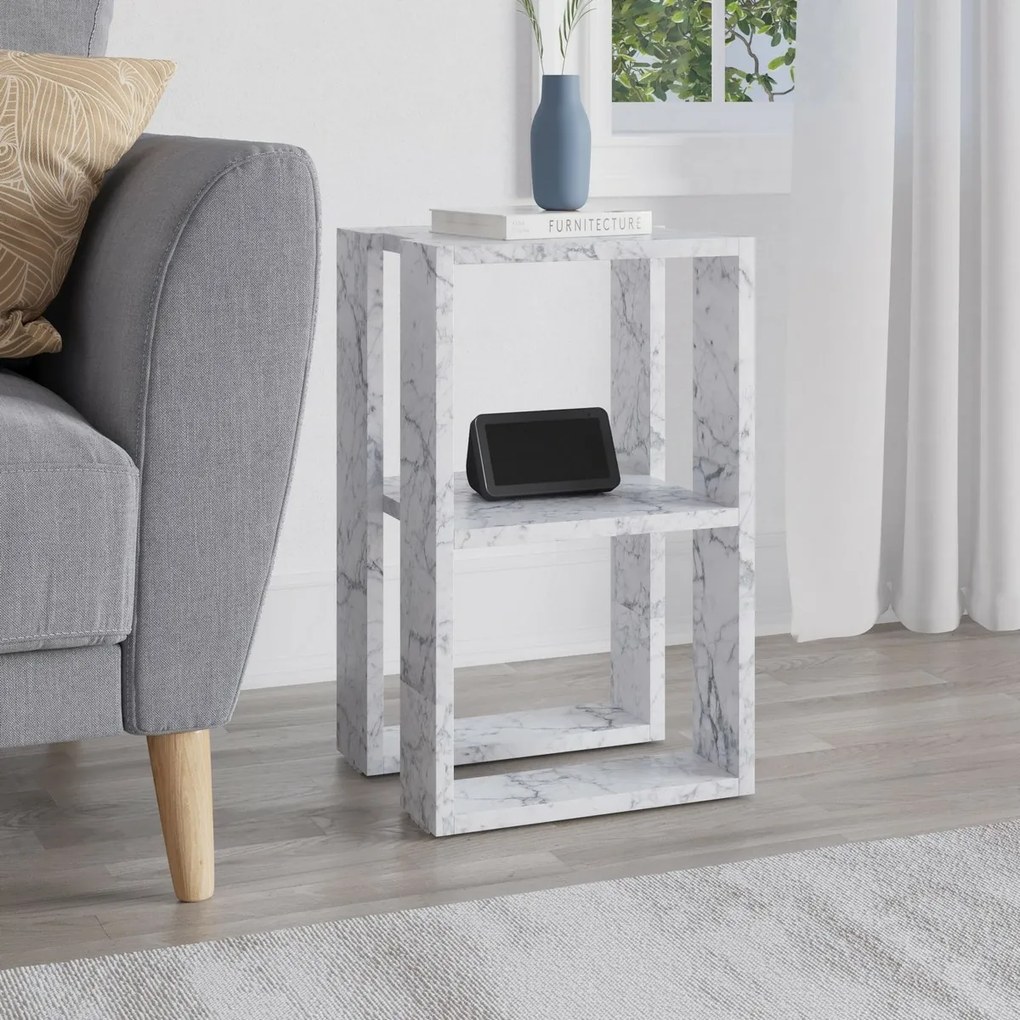 Nočný stolík Lonie Carrara Marble