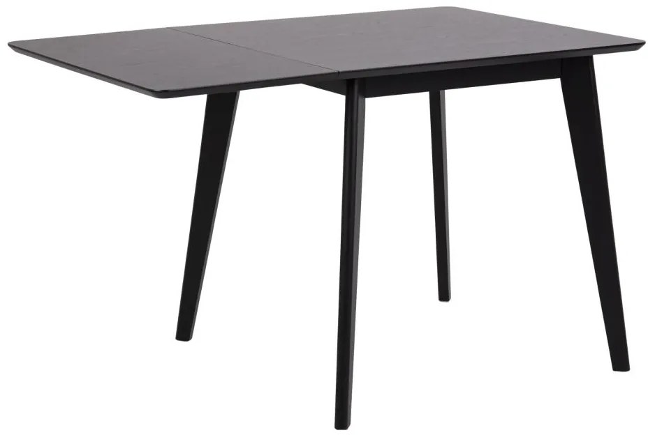 Jedálenský rozkladací stôl Roxby 80/120 cm čierny