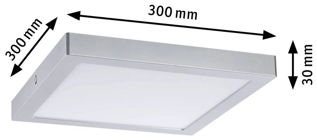 Paulmann Abia LED panel 4 000K hranatý 30 cm chróm