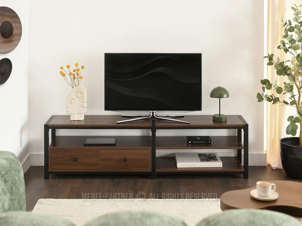 TV stolík/skrinka Empantana (čierna). Akcia -21%. Vlastná spoľahlivá doprava až k Vám domov. 1137062