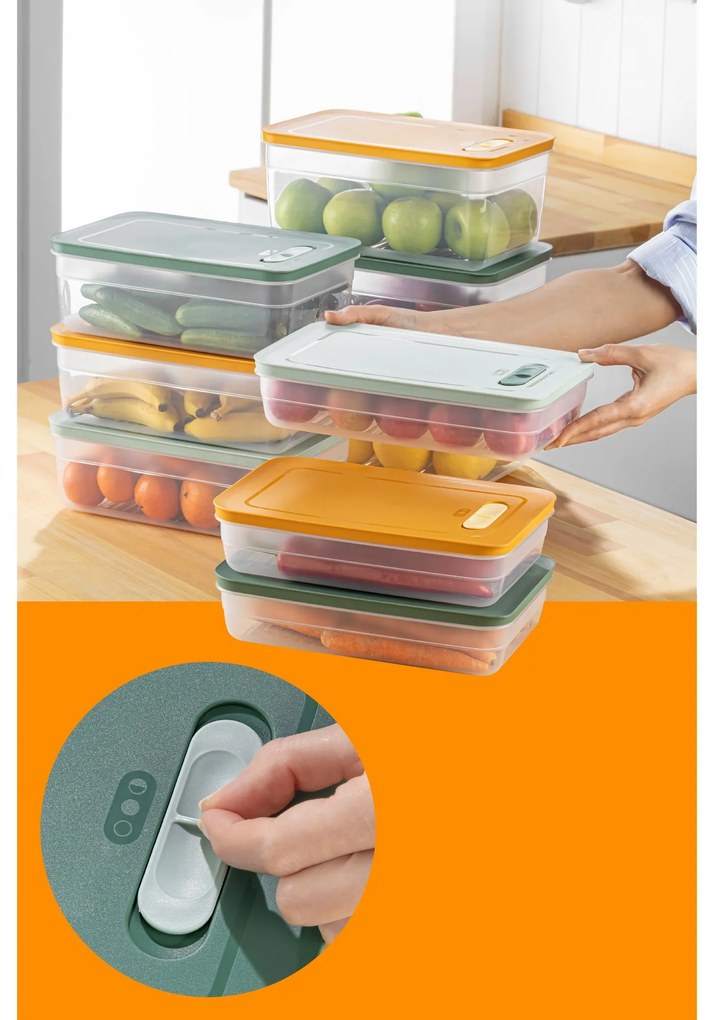 Súprava 9 ks HULU potravinových boxov vo viacerých farbách