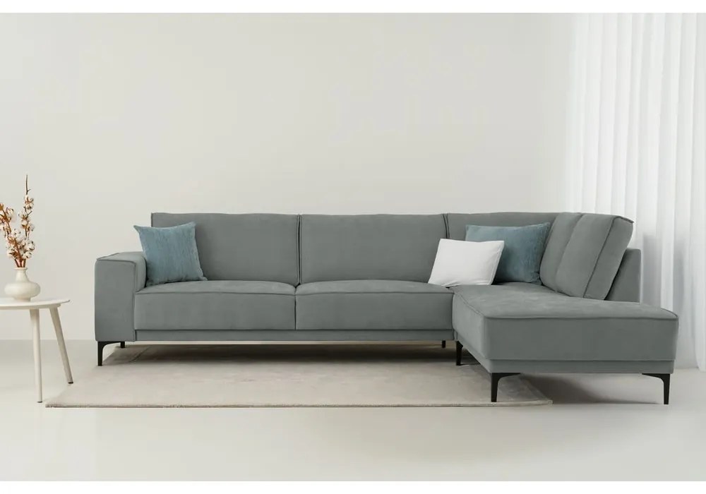 Tmavosivá rohová pohovka (pravý roh) Copenhagen – Scandic