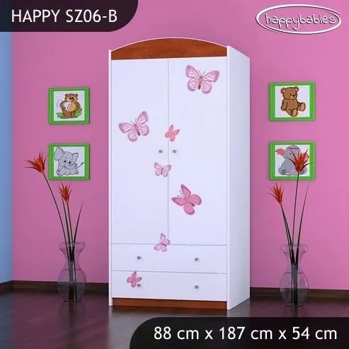 Detská skriňa VÍLA A MOTÝLIKOVIA- TYP 6B