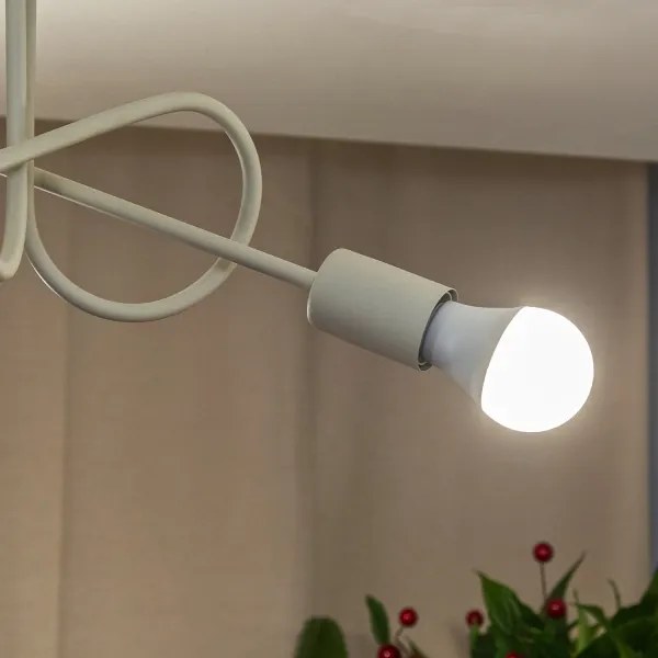 Prisadený luster OXFORD 3xE27/15W/230V krémový