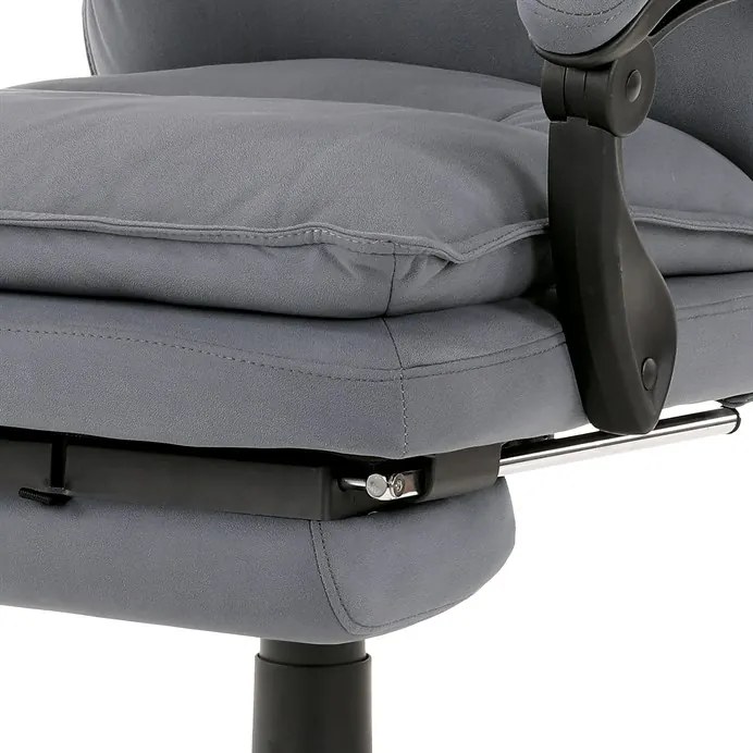 BONTEC Kancelárske kreslo, hojdací mechanizmus, šedá látka, KA-Y350 GREY Farba: Strieborná