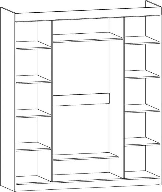 Rustikálna spálňová zostava MISTER, biela