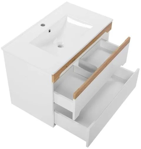 Kúpeľňová skrinka CMD GALAXY WHITE 822 biela/biely vysoký lesk