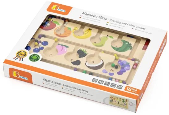 Magnetické bludisko Viga 44745 počítanie a triedenie farieb
