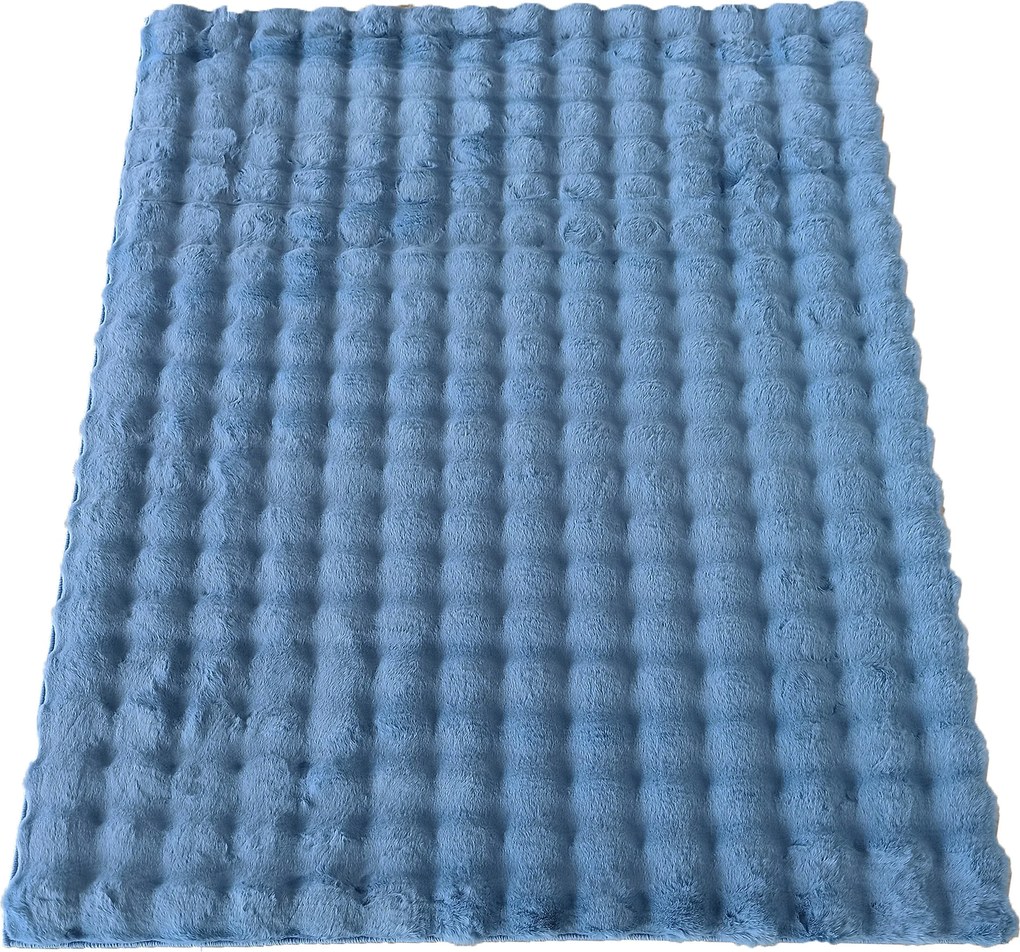 DY MERLIN 3D Modrý koberec Rozmer: 60x100 cm