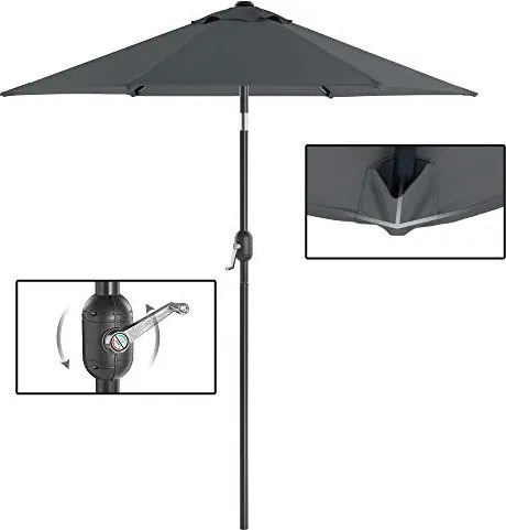 Záhradný slnečník 2 m SONGMICS GPU202G01