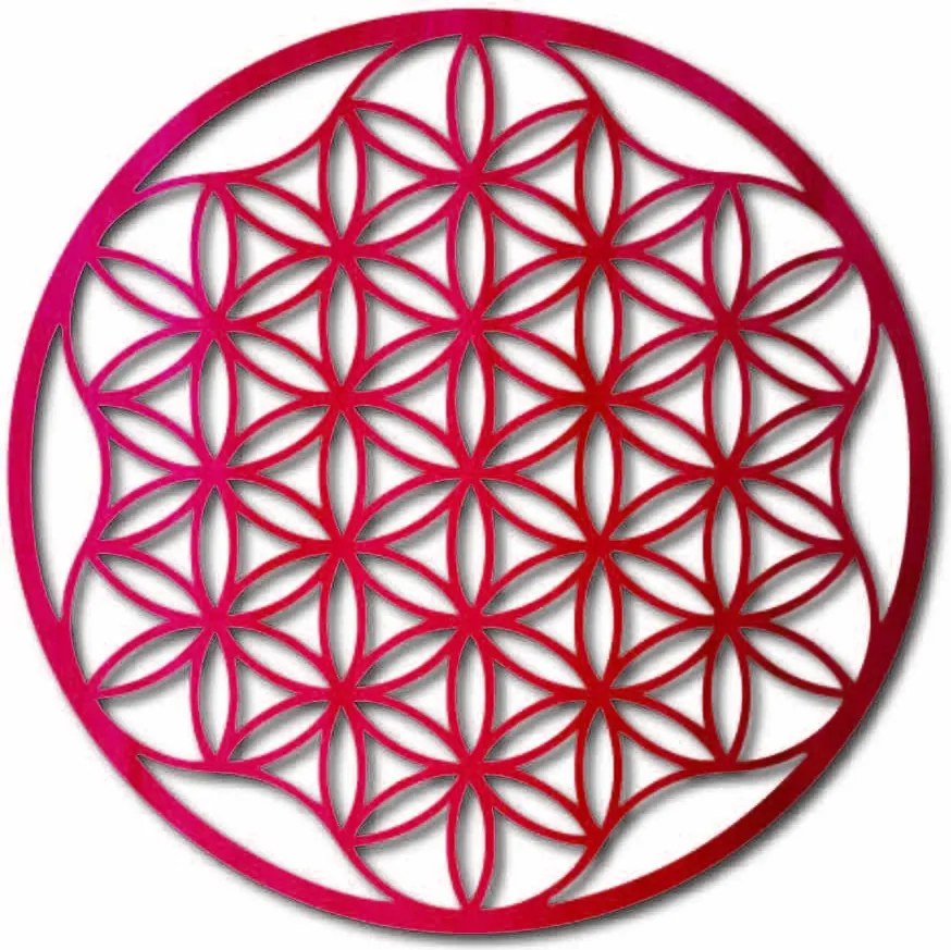Obraz mandala na stenu z preglejky do 120 cm: Prírodná preglejka - Topoľ  natural Rozmer 50 cm 3964-49819 PR0337