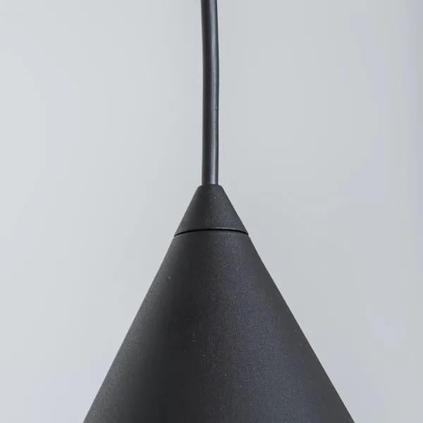 Luster na lanku ETNA II 1xE27/15W/230V pr. 25 cm čierny