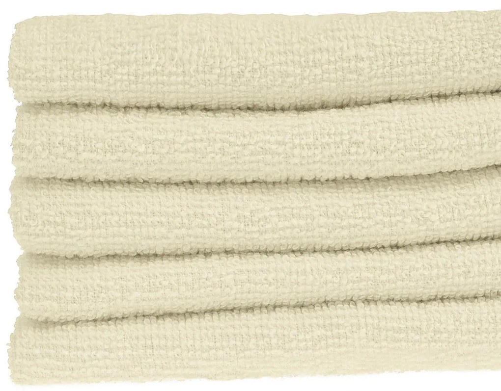 Detský uterák bavlnený 30x50 cm krémový EMI