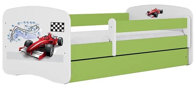 Detská Posteľ. Babydreams+Sz+M zelená 70x140 Formula